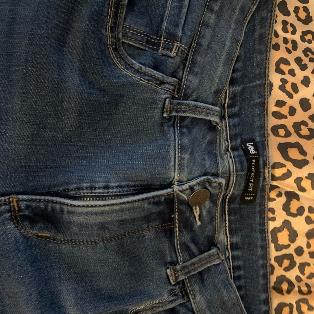 Lee Women's Dark Blue High Rise Jeans